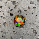 斑彩太阳花吊坠