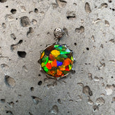 斑彩太阳花吊坠