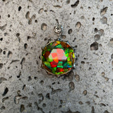 斑彩太阳花吊坠