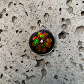 斑彩四叶草吊坠