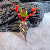 斑彩六芒星设计款胸针吊坠两用款