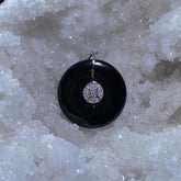 墨西哥陨玻璃平安扣吊坠