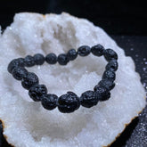 墨西哥陨玻璃原石手串