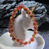 混色火凤凰鸩羽圆珠手串