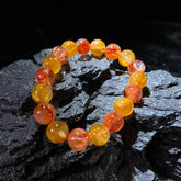 火凤凰糖果双色鸩羽圆珠手串