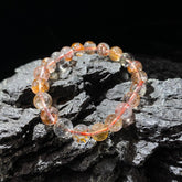 鸩羽黄铜发圆珠手串