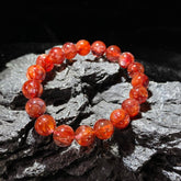 牛血鸩羽圆珠手串S+级