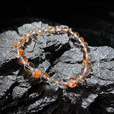 荧光色鸩羽幽灵圆珠手串