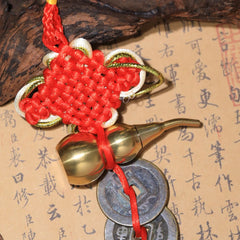 茅山上清金葫蘆五帝錢掛飾