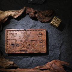 茅山上清雷擊棗木山海鎮桌擺件