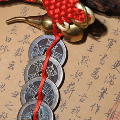 茅山上清金葫蘆五帝錢掛飾